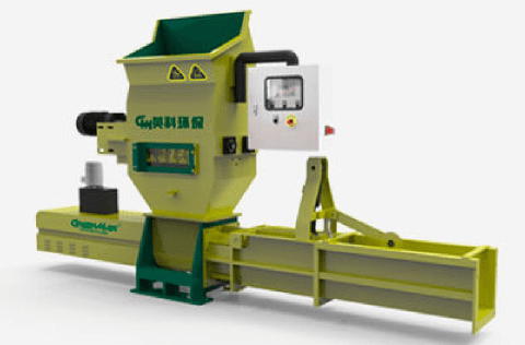 由镇江英科再生机械有限公司自主设计研发Greenmax泡沫冷压机